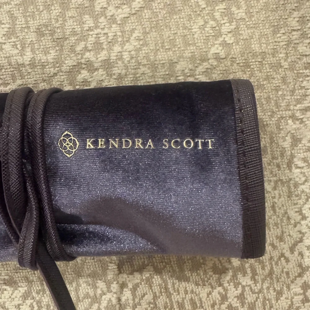 Kendra Scott x Target Velvet Jewelry Roll in Purple and Gold